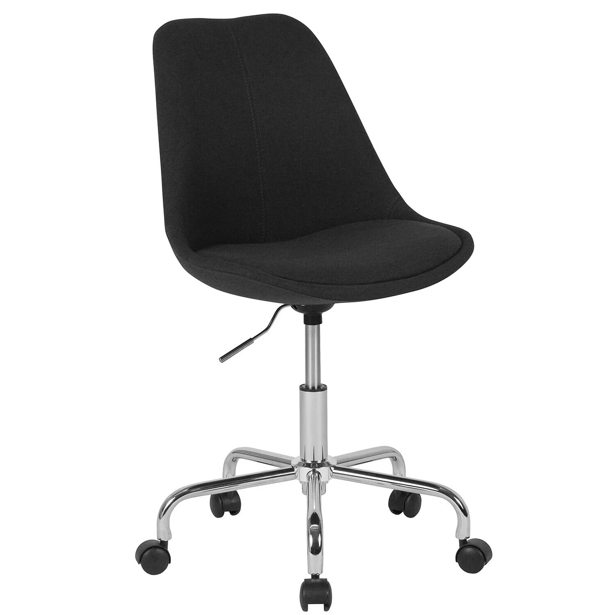 Flash Furniture Aurora Series Armless Fabric Swivel Mid Back Task