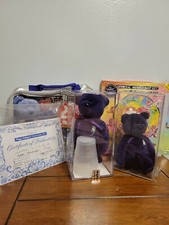 2RARE TY PRINCESS DIANA BEANIE PVC/P.E PELLETS 1997 CHINA/INDONESIA CERTIFICATE 