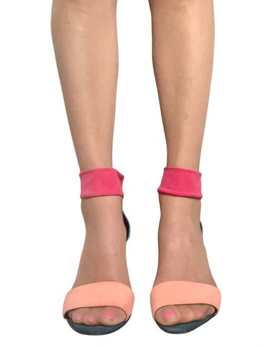 Pierre Hardy Suede Colour Block Ankle Strap Heel Sandals - Size EU 37.5 UK 4.5 - Picture 5 of 9