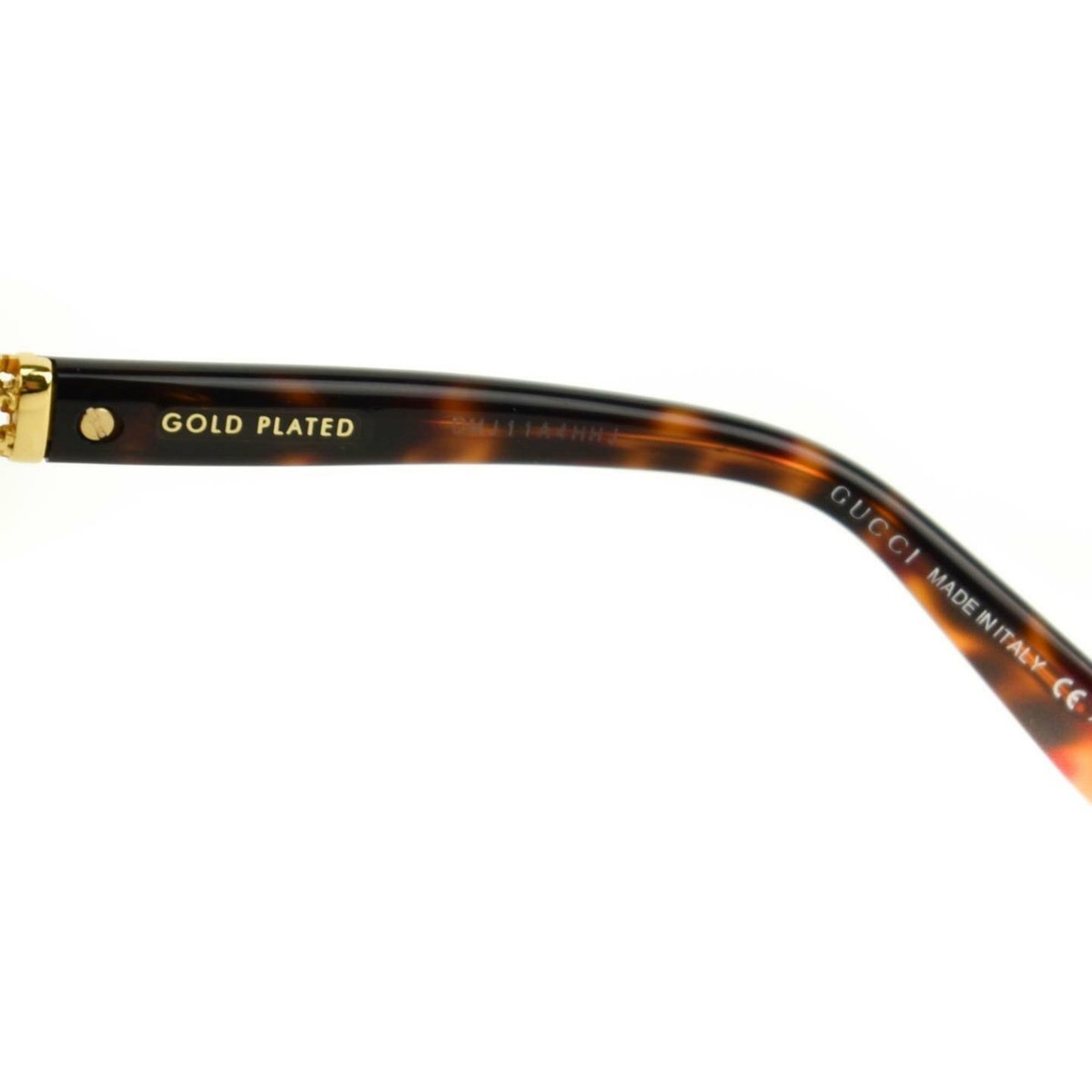 GUCCI: Tortoise Brown & Gold-Plated 