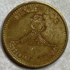 Dixie Dog Show-Time Phenix City Alabama AL Arcade Slot Trade Token T4896