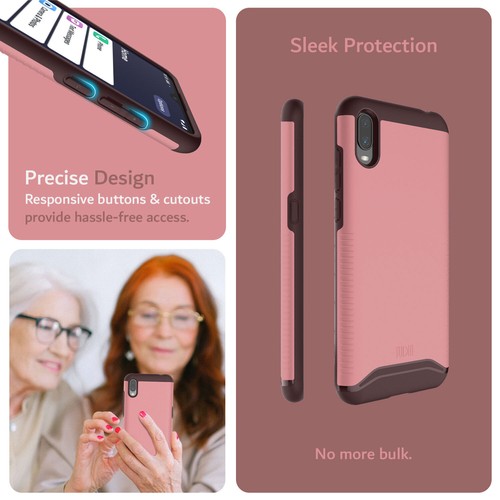 For Jitterbug Smart 3 / Lively Smart Case, TUDIA Slim-Fit MERGE Dual Layer Cover - Picture 39 of 50