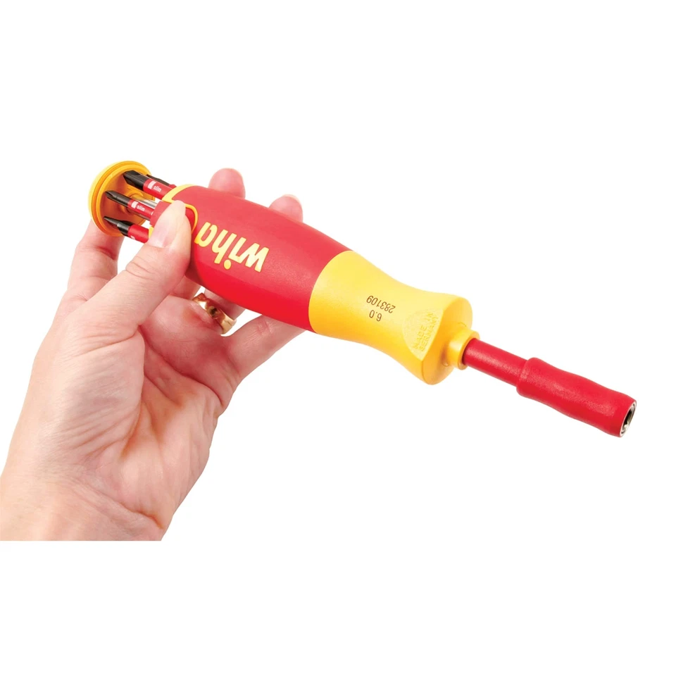 	Wiha 28393 Insulated Slim Line Precision Pop Up Screwdriver Set Slotted	 - Image 4 of 4