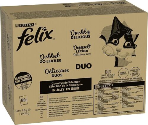 FELIX So gut wie es aussieht Doppelt Lecker Katzenfutter nass in Gelee, Sorten-M - Bild 2 von 2