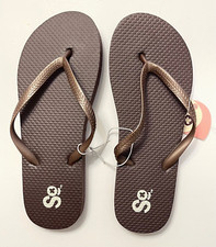 NWT LADIES BROWN SONOMA FLIP-FLOPS   SIZE S 5/6   1