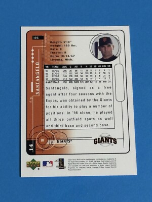 1999 Upper Deck MVP F.P. Santangelo #185 San Francisco Giants (Q