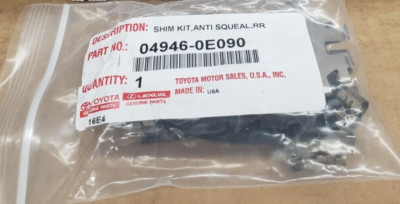 LEXUS OEM REAR BRAKE SHIM SET 2016-2021 RX350 RX450H / RX350L RX450HL