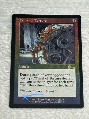 Urza's Legacy Wheel Of Torture Foil NM 138/143 MTG Magic The Gathering