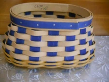 New Longaberger Dresden Bicentennial Basket 2017 Navy & Brown