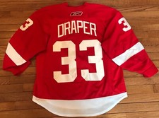 Detroit Red Wings Game Worn Hockey Jersey Kris Draper