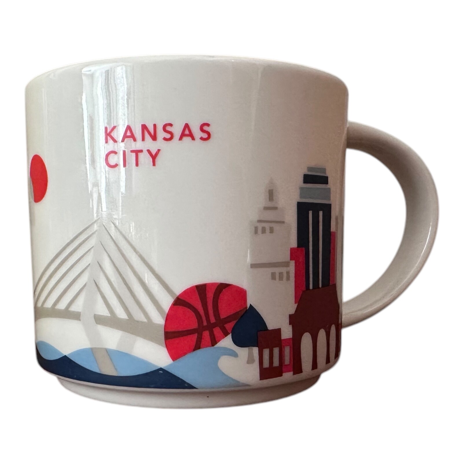 Vintage Starbucks Kansas City You Are Here 14oz Coffee Tea Mug 2015
