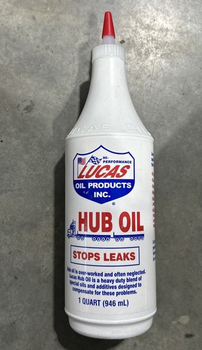 Lucas Hub Oil. Steering Axle & Trailer Hub Stop Leak. 1 Quart. 32 oz. Part 10088