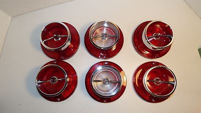 1963 63 CHEVROLET IMPALA NEW 6 TAILLIGHT & BACK-UP LIGHTS WITH