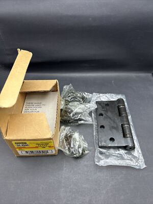 Stanley Door Hinges PN: FBB199 4.5'' x 4.5'' Hinges 10B (Pack Of 3) 04-4940 (NEW)