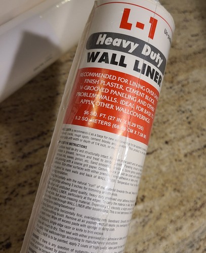 8 rolls Heavy Duty White Wall Liner Wallcovering Wallpaper Base - One roll used - Picture 9 of 10