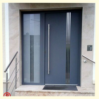 Haustür AKTION Türen WH75N RC2 Aluminium Kunststoff LA10+1 Seitenteil Haustür