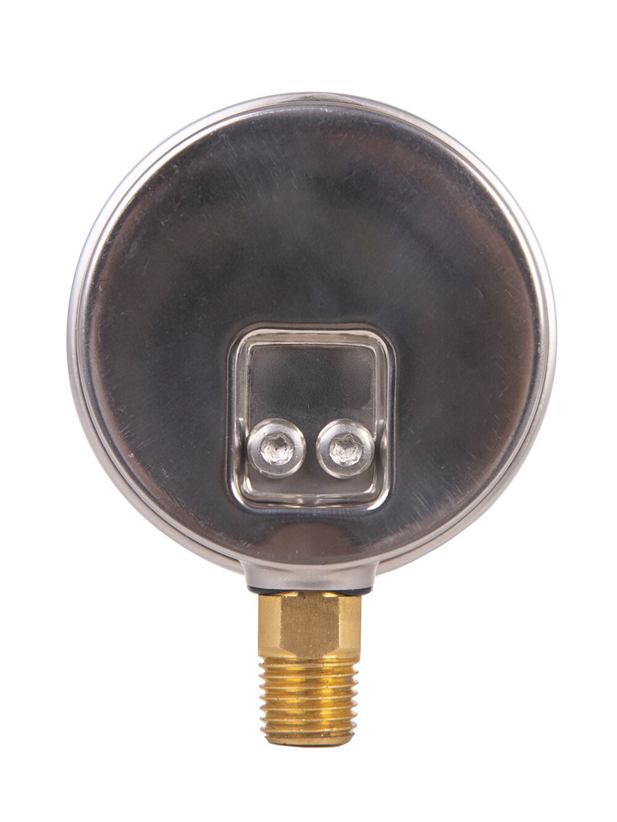 Manometro JIVTO Con Glicerina &ndash; 0-400 Psi &ndash; Dado 2.5&Prime; &ndash; Attacco 1/4 NPT &ndash; YN60