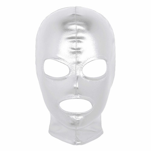Unisex Blindfold Face Cover Cosplay Costume Zentai Hood Open Eye Mouth Headgear - Picture 25 of 170