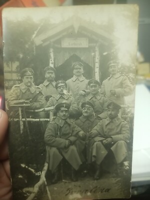 RPPC Photo WW1 German Soldiers 5th Reserve Division 1916