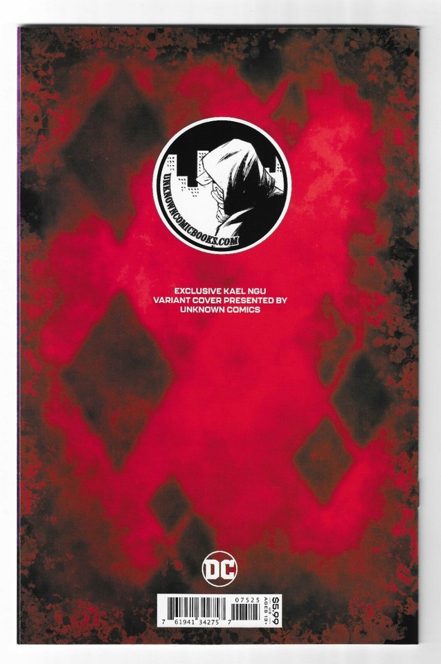 HARLEY QUINN 75 UNKNOWN COMICS EXCLUSIVE KAEL NGU VARIANT (VOL. 3
