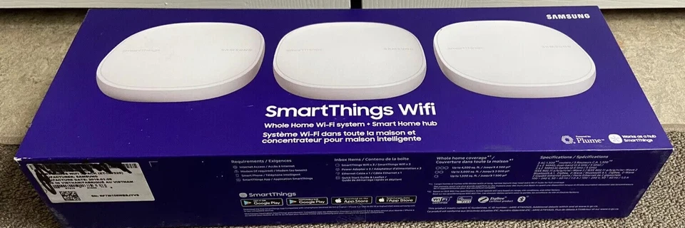 NIB SEALED Samsung SmartThings Wi-Fi 3-Pack + Smart Home Hub  ET-WV525KWEGUS - Image 2 of 4