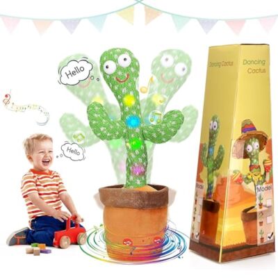 Juguete de cactus que habla, canta y baila para nios en edad preescolar |  eBay