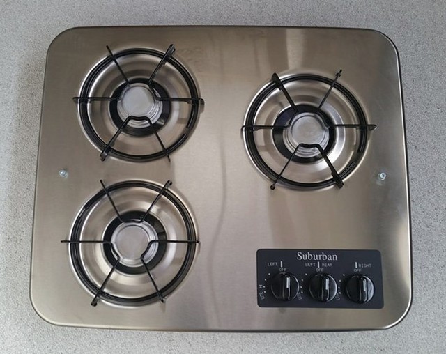 NEW 2938AST 3 Burner Stainless Steel Suburban Cooktop eBay
