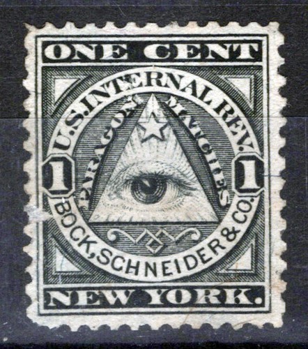 US Revenue Stamps Match & Medicine R031b VF, Bock Schneider ZAYIX 0824MAR015