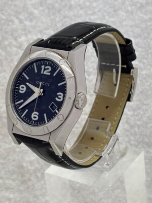 GUCCI Pantheon 115.2Quartz Date Men's Watch Blue Dial Analog From