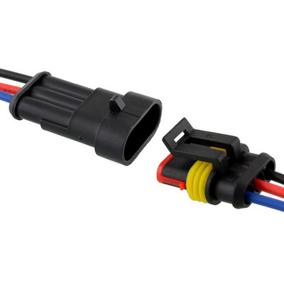 E Support™ 10Pcs 5-Polig Kabel Steckverbinder Stecker Wasserdicht Schnellverbinder KFZ LKW