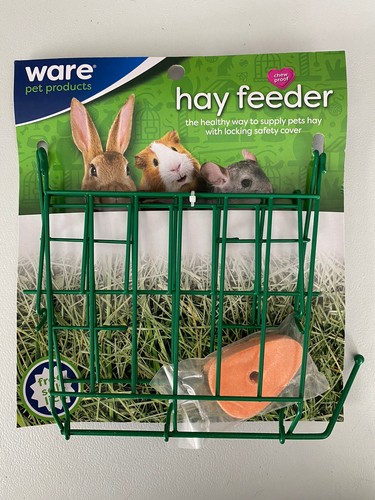 Alimentador de heno verde Ware Pet Products estante de alambre con lamer de sal - Imagen 1 de 2