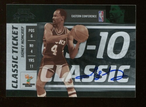 Sidney Moncrief 2010 Panini Classic Ticket Auto 18/25 Bucks 48018 - Picture 1 of 1