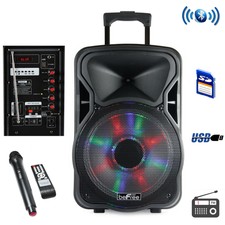 Befree Sound 12 Inch Bluetooth Rechargeable Party Speaker With Illuminatiing Li
