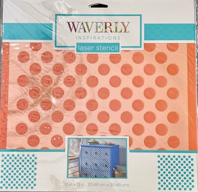 Waverly Inspirations Laser 12''x12'' Reusable Stencil. New in original packaging.