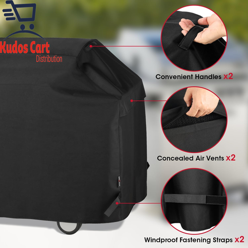 Copertura barbecue resistente 65" griglia a gas impermeabile resistente ai raggi UV barbecue esterno nuovo - Foto 4 di 16