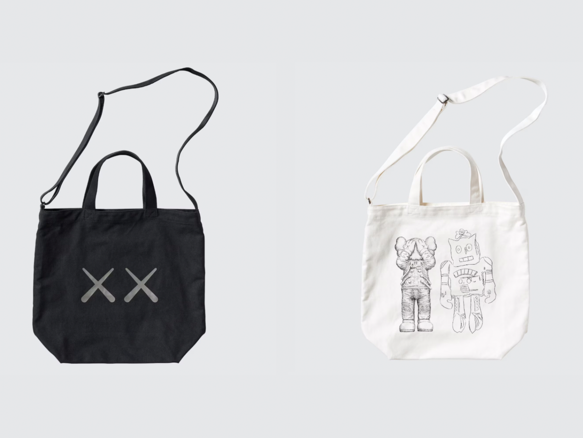 KAWS + Warhol x UNIQLO 2024 2Way Tote Shoulder Bag | eBay KAWS + Warhol x UNIQLO 2024 2Way Tote Shoulder Bag | eBay