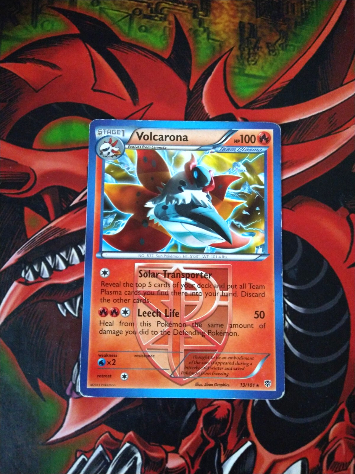Volcarona - Rare - Plasma Blast - 13/101 - Pokemon TCG HP