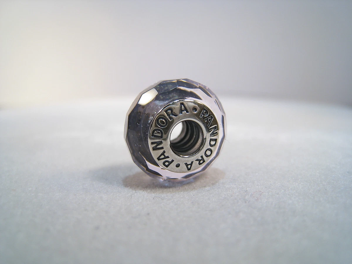 NEW Authentic Pandora Silver Charm Charm Purple Shimmer Murano Glass 791651