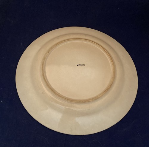 Piatto salice verde blu modello chinoiserie transferware asiatico 9,5" Giappone vintage - Foto 5 di 9