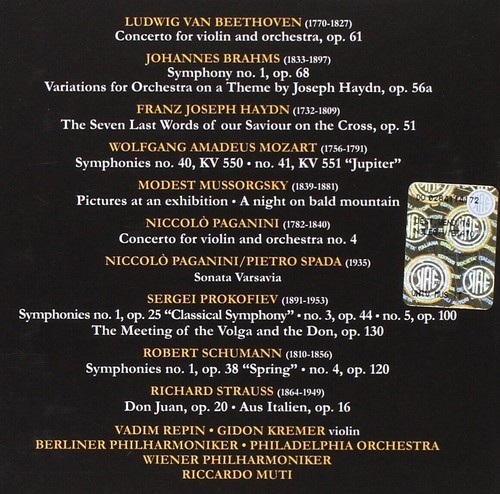 [ 10-CD-BOX-SET ] Riccardo Muti - Art Of Riccardo Muti, Concerto, 2017, Klassik - Bild 2 von 2