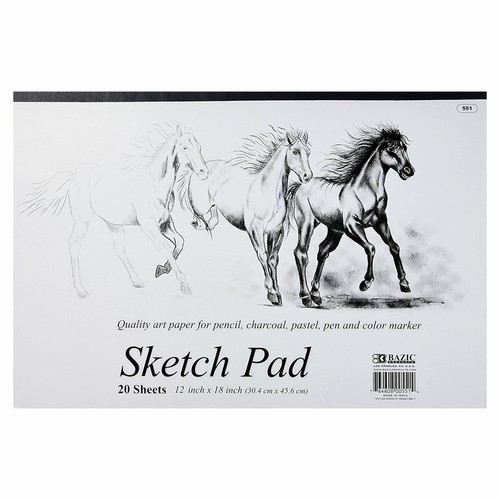 2 Pack Sketch Pad Book Drawing Paper Note Pad Painting & Art Sketchbook 18"x12" - Picture 3 of 4