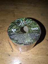 NEW Sealed-Holiday Hues 2.5” Wide x 12 ft Red Ribbon Spool w/Gold Metallic Trim 