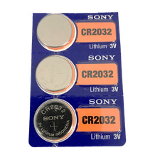 3 SONY CR2032 3V Lithium Batteries CR2032 SONY Blister 3 Batteries EXP 2029