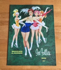 Vintage 1959 Shipstads and Johnson Ice Follies Magazine Souvenir Program Mint