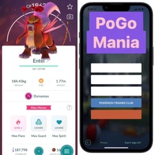 Dynamax Entei (NON shiny)💥with Gmax Blastoise*1💥mini PTC 20k💥