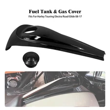 Black Dash Fuel Console Cover Gas Tank Cap For Harley Road Electra Glide 08-2023
