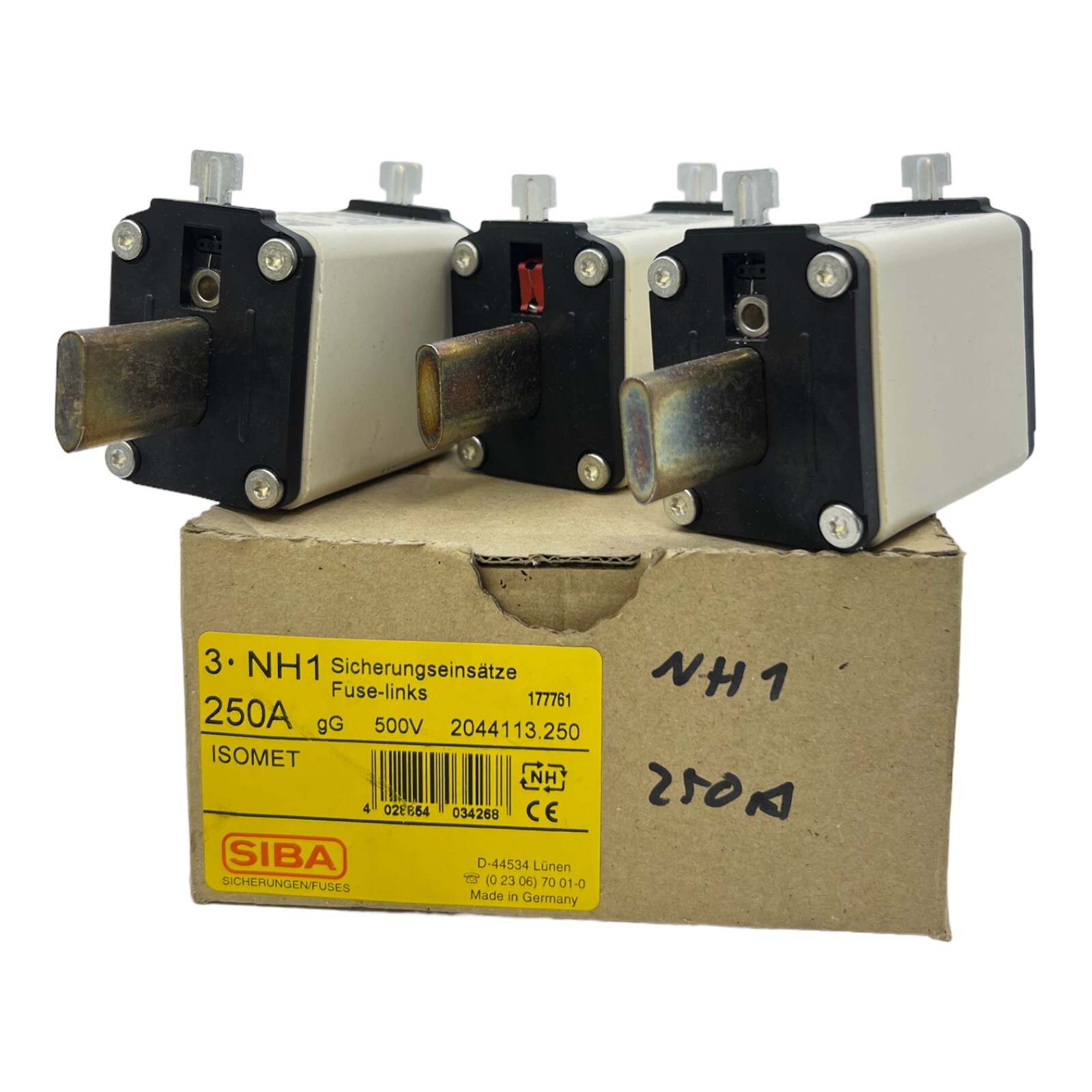 SIBA 2044113.250 Fusible 500V 250A VE:3Pcs. Fusible