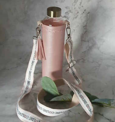 Bottle Bag - Flaschentasche, INKL. Glasflasche und Schultergurt! NEU!!