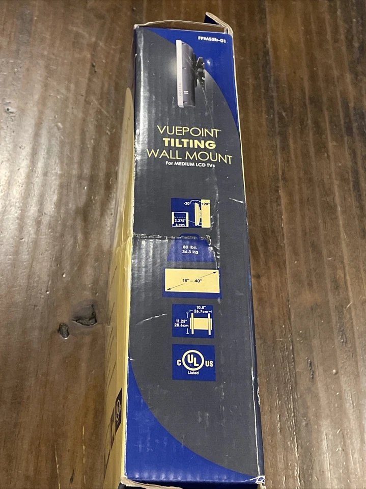 Vuepoint Tilting TV Wall Mount 15” To 40” 80 Lbs Weight Capacity FPM55b-01 - Image 3 of 4