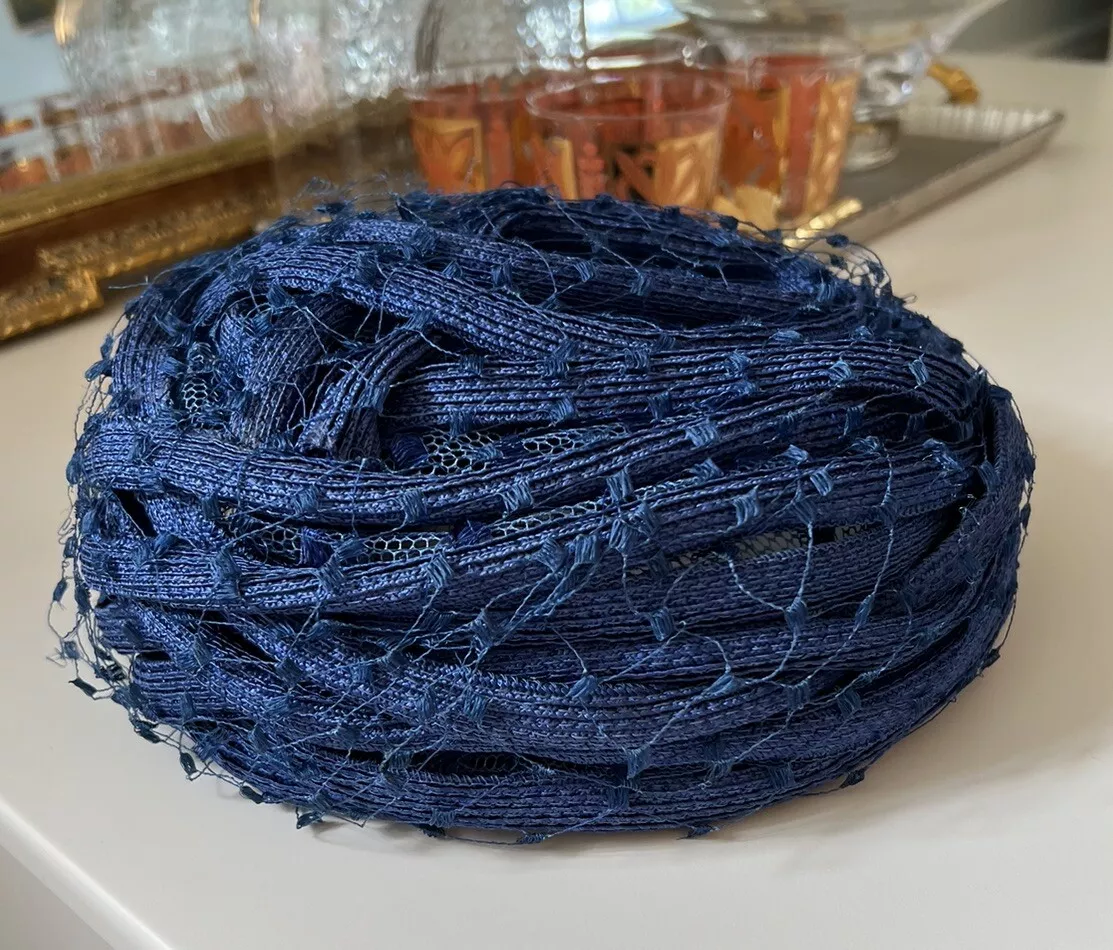 Chapeau Christian Dior Chapeaux bleu vintage